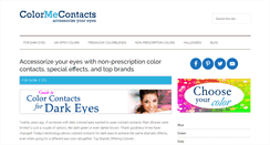 Desktop Screenshot of colormecontacts.com