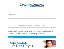 Tablet Screenshot of colormecontacts.com